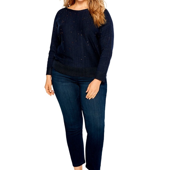 NIC+ZOE Falling Stars Sweater - Picture 9 of 9